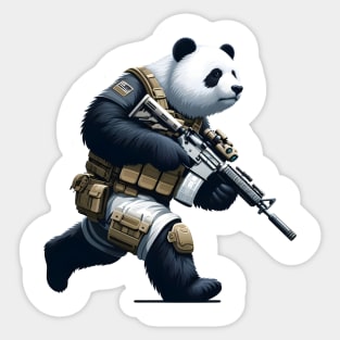 Tactical Panda Sticker